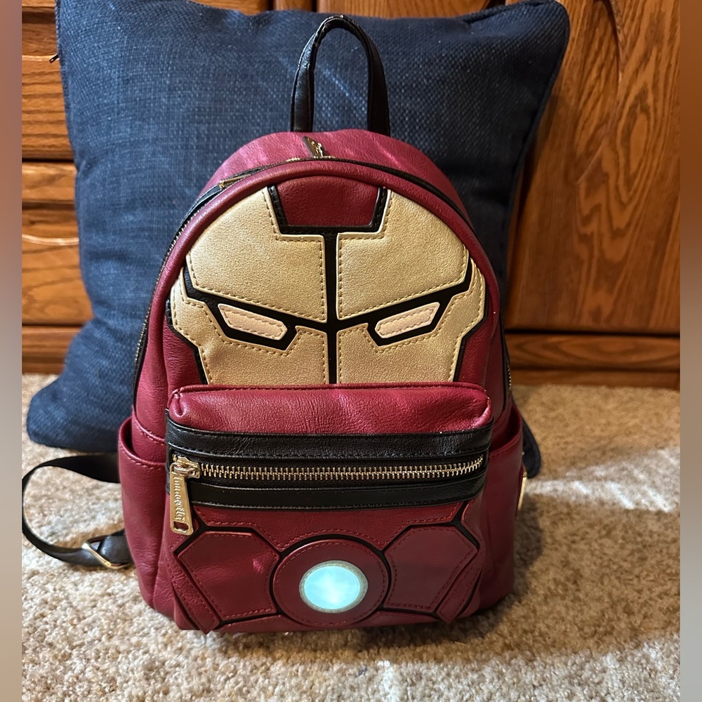 iron man loungefly light up backpack